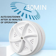 Mini Washing Machine USB Rotating Turbine Portable Washing Machine For Socks Underwear Wash Dishes For Travel Home Business Trip