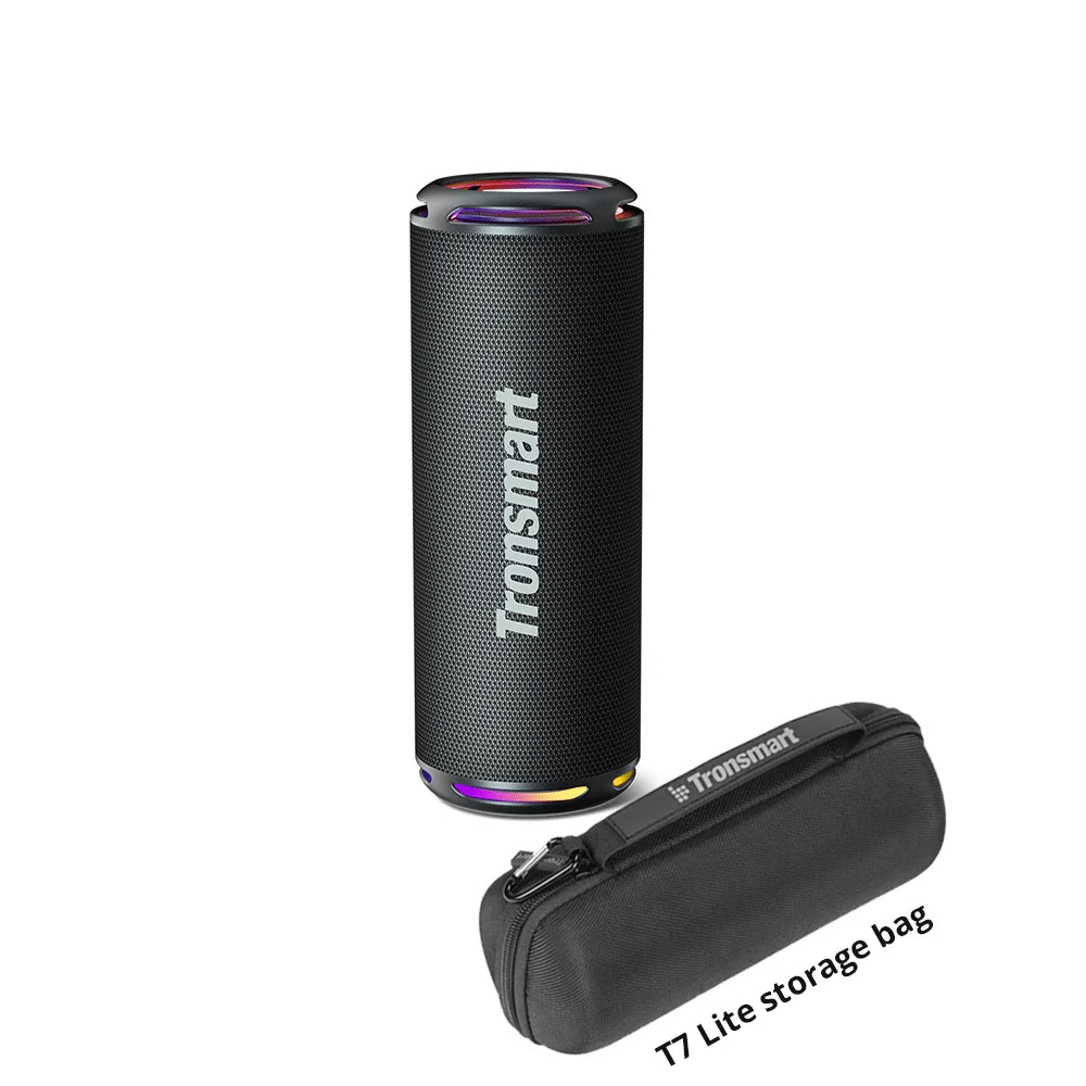 Tronsmart T7 Lite Bluetooth Speaker Enhanced Bass Portable Speaker with 24H Playtime, APP Control, IPX7 Waterproof for CampingTronsmart T7 Lite Bluetooth Speaker Enhanced Bass Portable Speaker with 24H Playtime, APP Control, IPX7 Waterproof for Camping