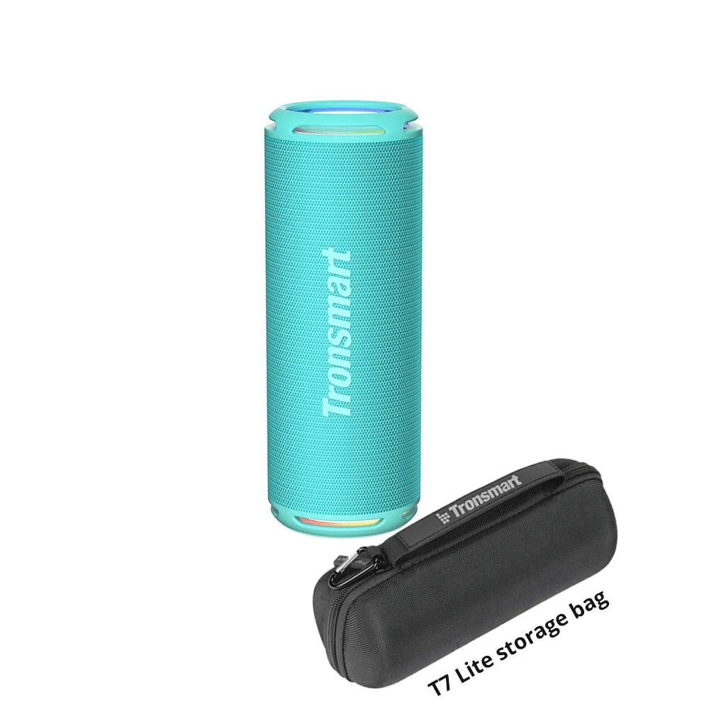 Tronsmart T7 Lite Bluetooth Speaker Enhanced Bass Portable Speaker with 24H Playtime, APP Control, IPX7 Waterproof for CampingTronsmart T7 Lite Bluetooth Speaker Enhanced Bass Portable Speaker with 24H Playtime, APP Control, IPX7 Waterproof for Camping