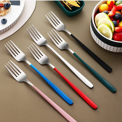 Stainless Steel Tableware Set Portable Cutlery Dinner Knife Fork Spoon Chopsticks Four-piece Suit with Box Travel Flatware Gift