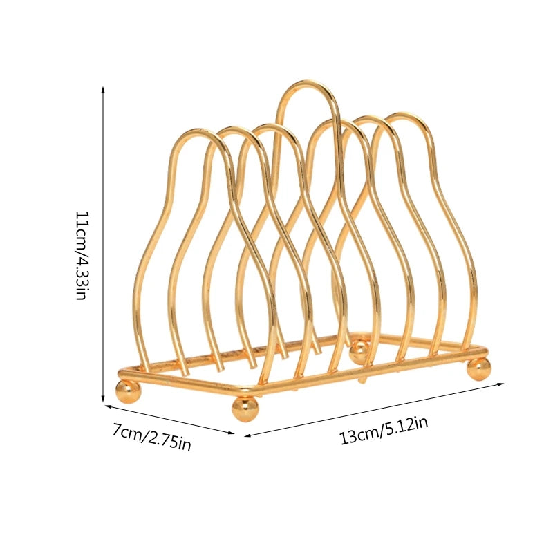 Metal Iron Kitchen Dish Plate Holder Metal Drainin Serve Rack Accessories Rack Supplies for Home Restaurant Bar Tableware Rack