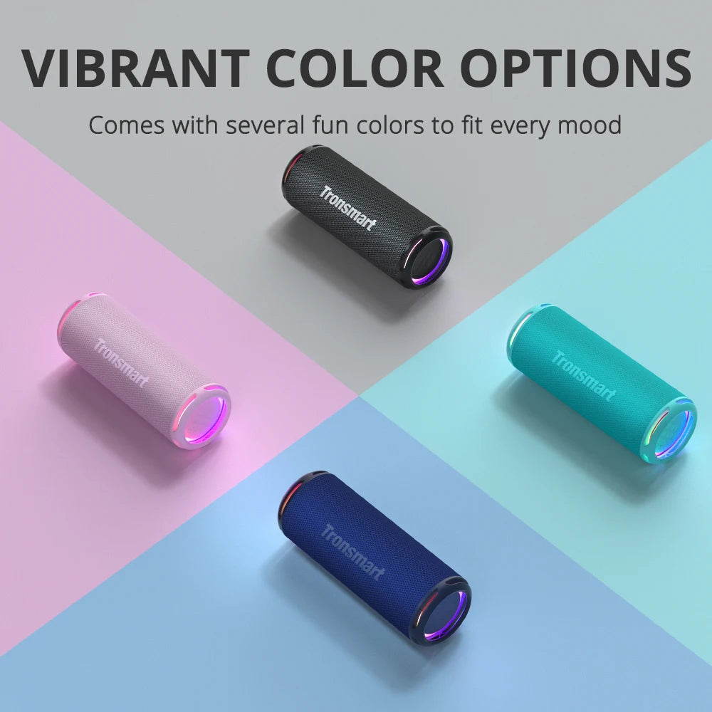 Tronsmart T7 Lite Bluetooth Speaker Enhanced Bass Portable Speaker with 24H Playtime, APP Control, IPX7 Waterproof for CampingTronsmart T7 Lite Bluetooth Speaker Enhanced Bass Portable Speaker with 24H Playtime, APP Control, IPX7 Waterproof for Camping
