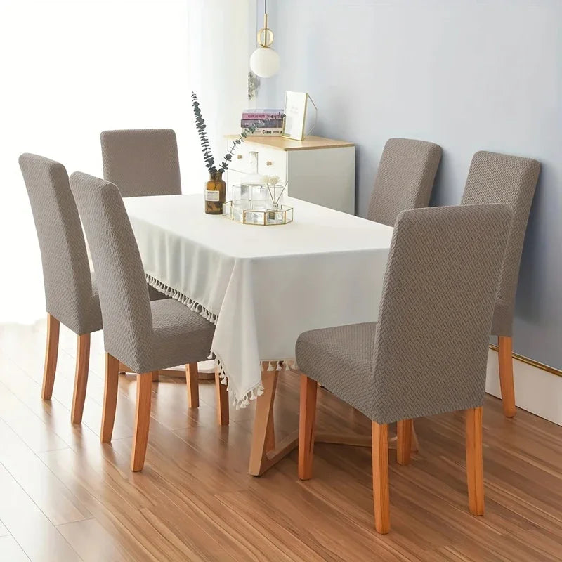 Resilient Chair Cover Washable Dining Chair Cover Quick Installation Suitable for Dining Room Banquet Home Decoration
