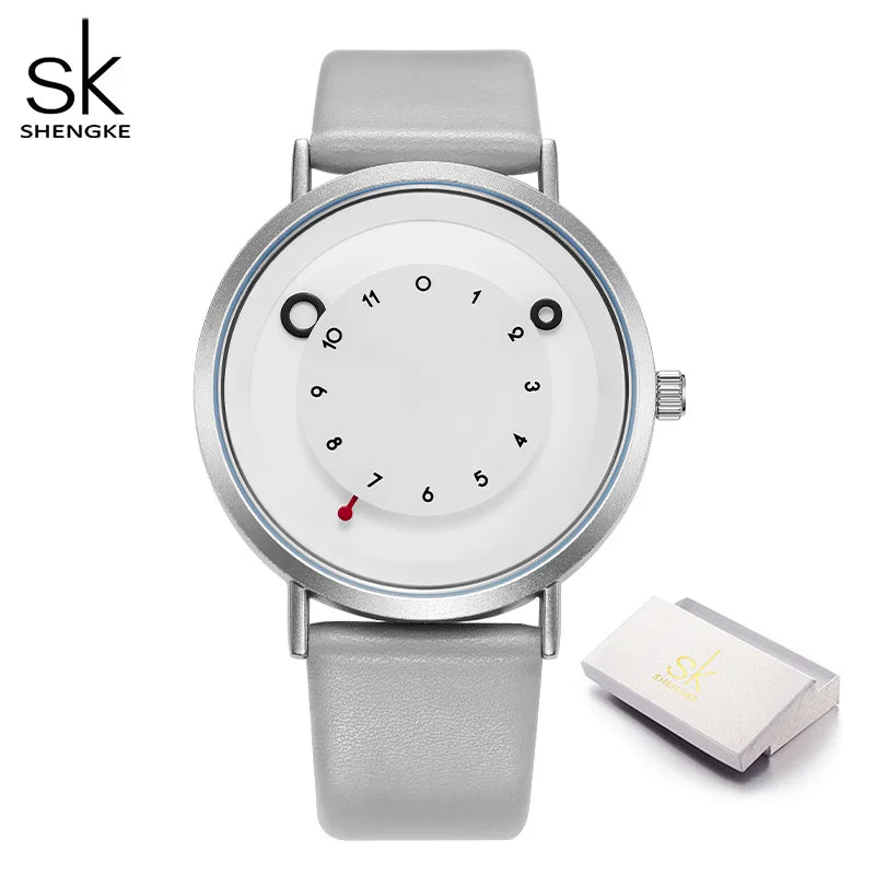 Shengke Creative Design Women's Quartz Watches Top Brand Ladies Wristwatches Fashion Free Styles Female Clock SK Best Gifts