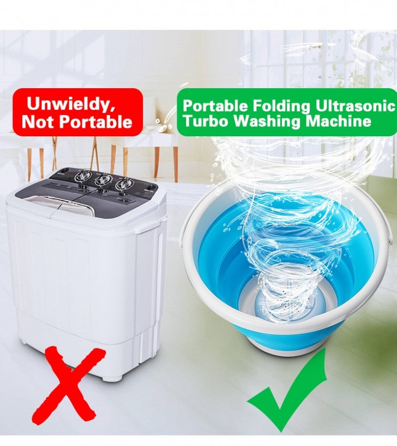 Mini Washing Machine USB Rotating Turbine Portable Washing Machine For Socks Underwear Wash Dishes For Travel Home Business Trip